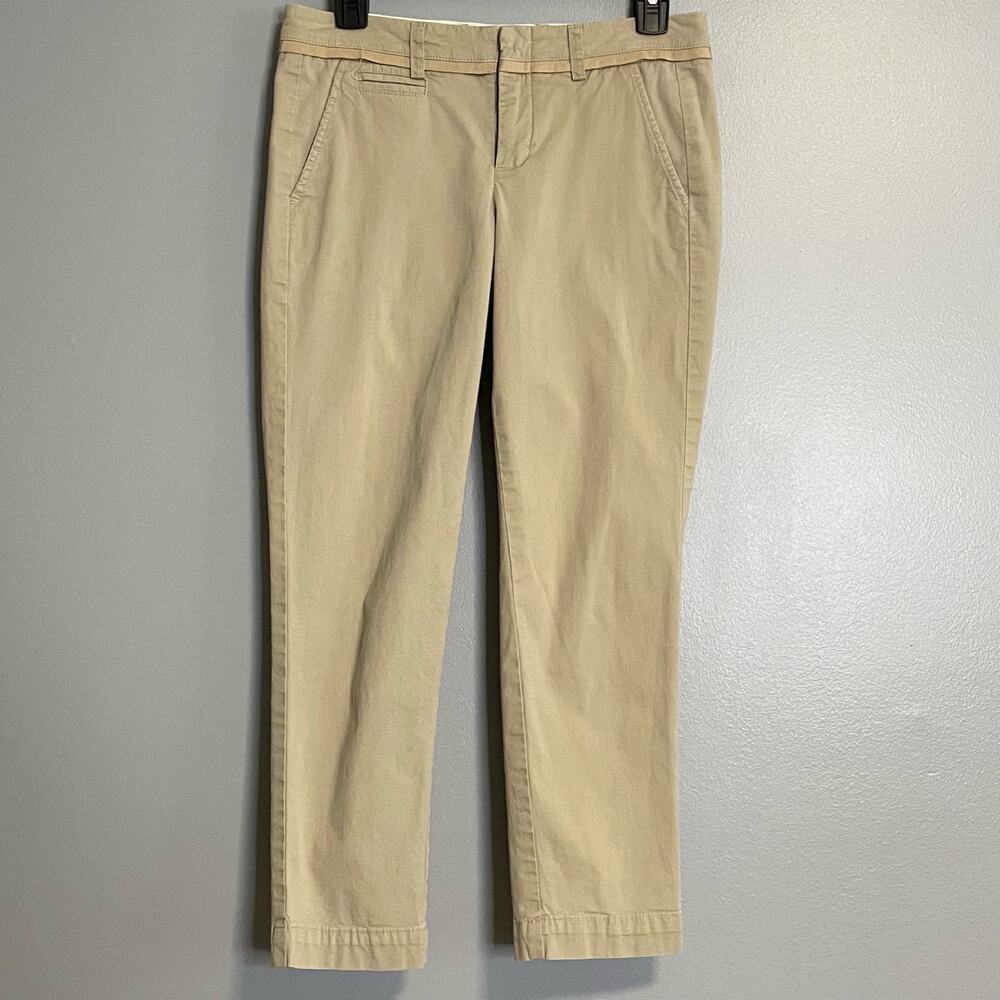Vince Tan Cotton Chino Khaki Ankle Dress Pants 2